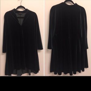 Zara Velvet Flowy Dress